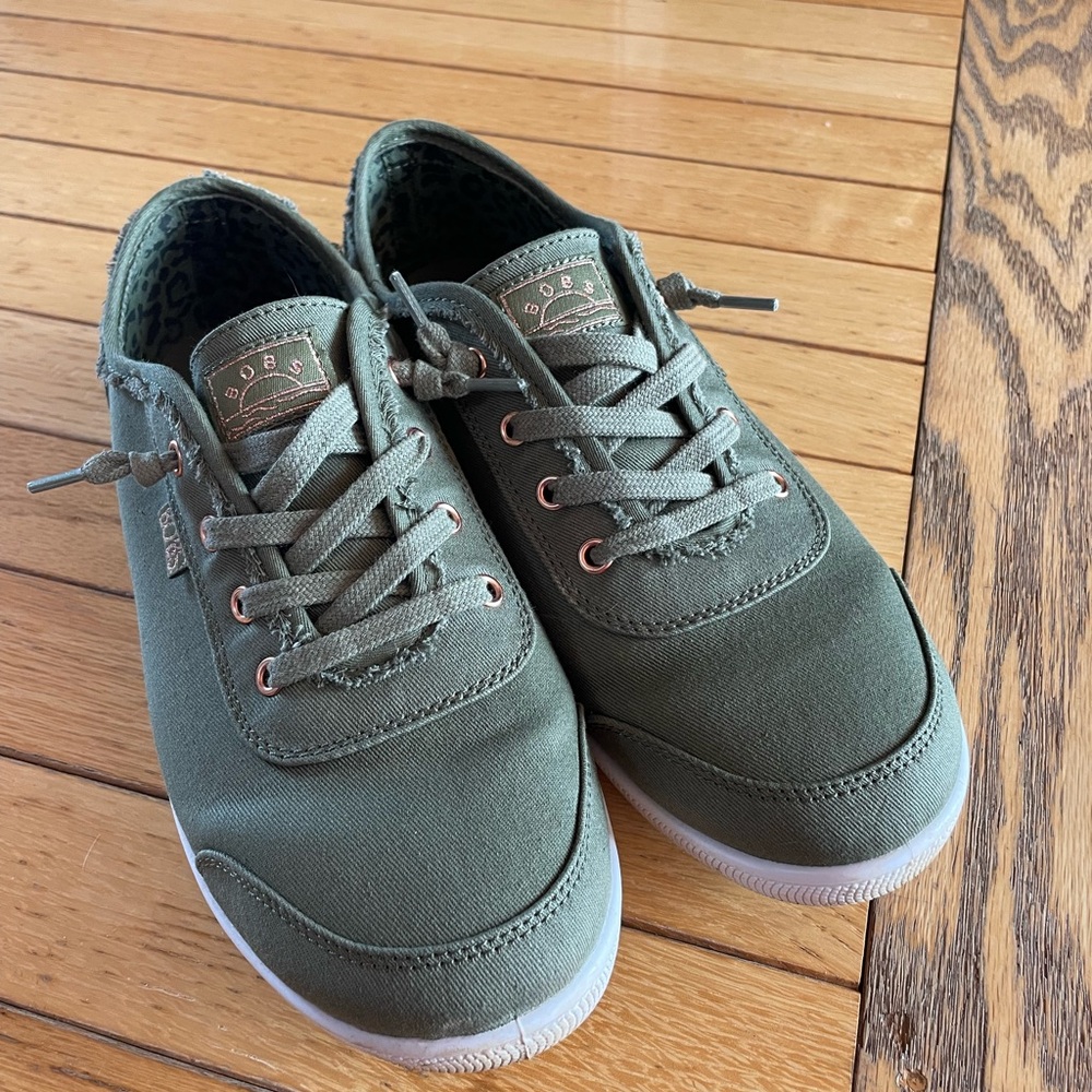 Olive Green Skechers Sneakers